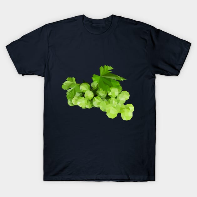 Low-poly grapes T-Shirt by eva_karabanova